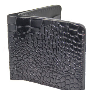 Leather Wallet Croc vibe
